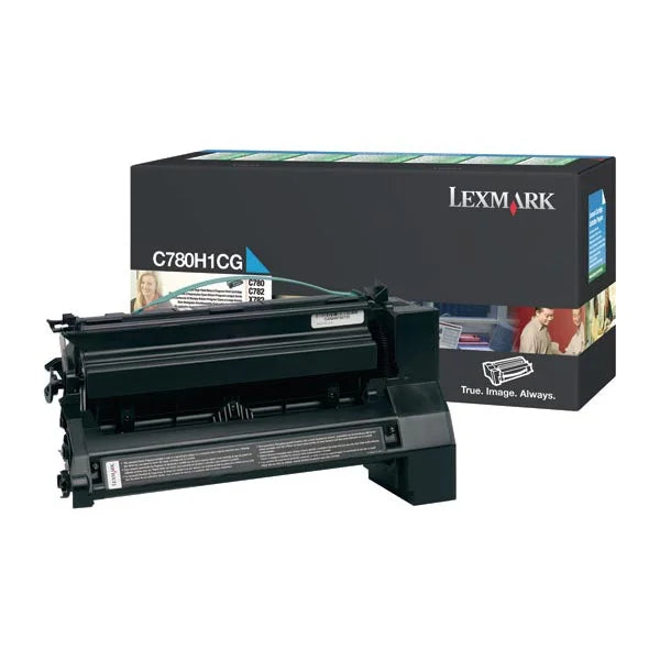 Lexmark C/X780, 782 Cyan Return Program 10K Toner Cartridge (C780H1CG)