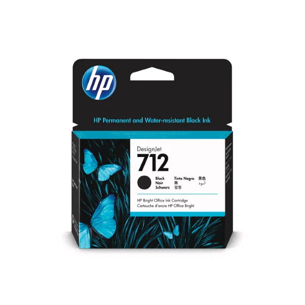 HP 712 T210, 230, 250, 650 Black Ink Cartridge (3ED71A)