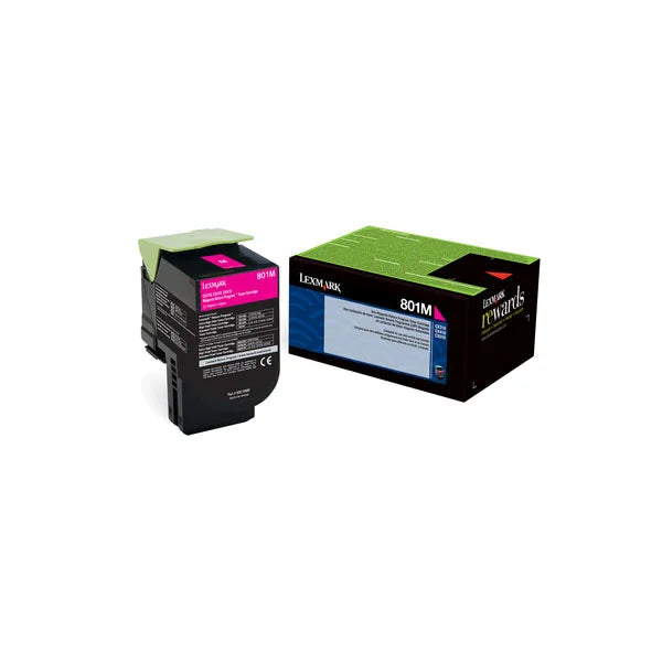 Lexmark CX310, 410, 510 Magenta Return Program 1K Toner Cartridge (80C10M0)