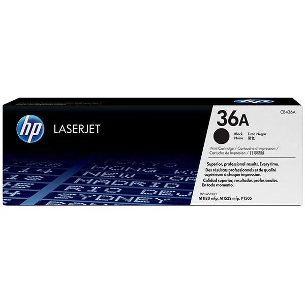 HP 36A M/P1505, 1522 Black 2K Toner Cartridge (CB436A)