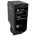 Lexmark CS/CX720, 725 Cyan Return Program 3K Toner Cartridge (74C10C0)