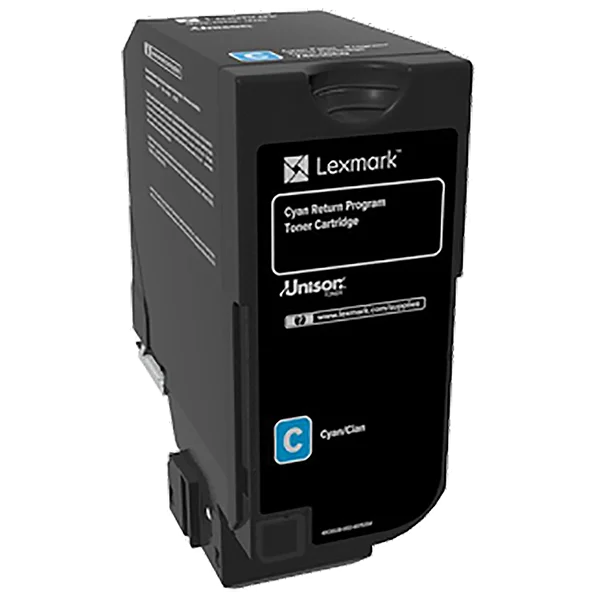 Lexmark CS/CX720, 725 Cyan Return Program 3K Toner Cartridge (74C10C0)