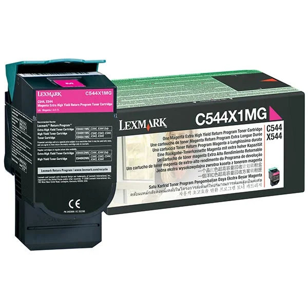 Lexmark C/X544, 546, 548 Magenta Return Program 4K Toner Cartridge (C544X1MG)