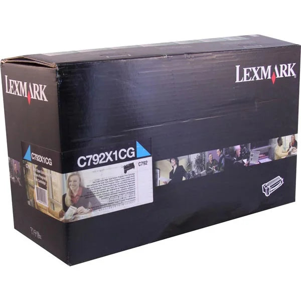 Lexmark C/CS792, 796 Cyan Return Program 20K Toner Cartridge (C792X1CG)