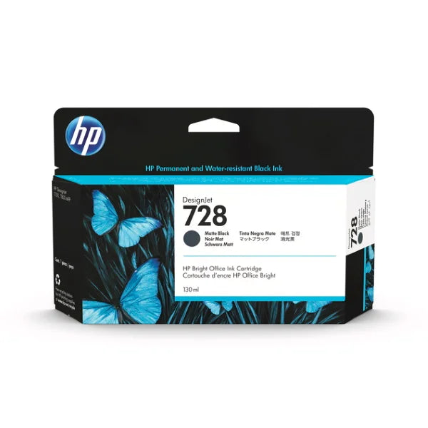 HP 728 T730, 830 Matte Black Ink Cartridge (3WX25A)