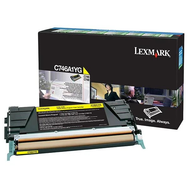 Lexmark C746, 748 Yellow Return Program 7K Toner Cartridge (C746A1YG)