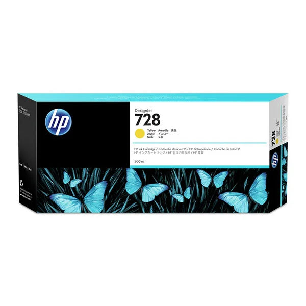 HP 728 (F9K15A) Yellow Original Ink Cartridge (300 ml)