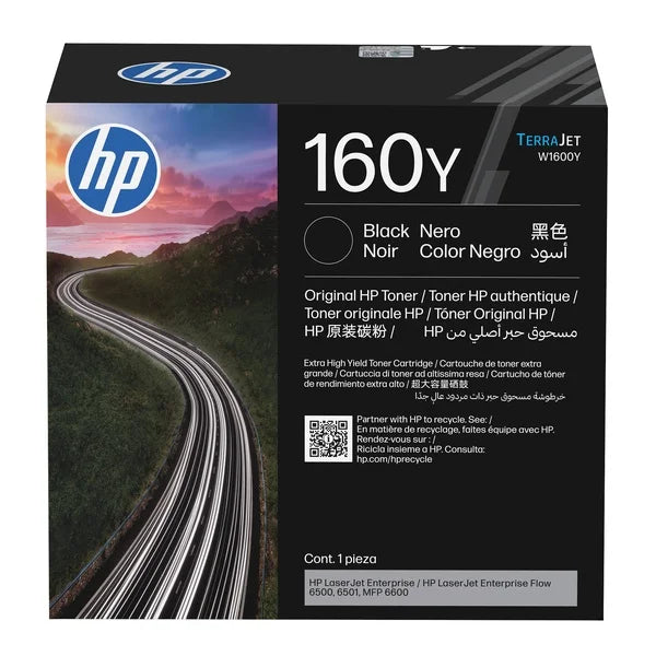 HP 160Y Black Original LaserJet Toner Cartridge (38000 Yield) (W1600Y)