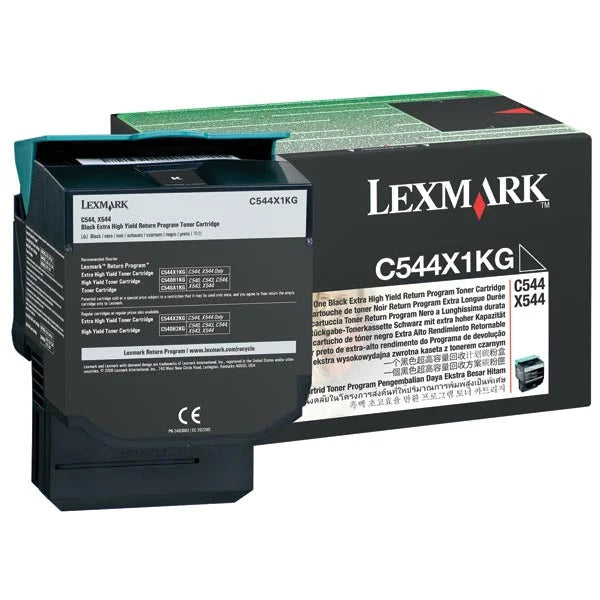 Lexmark C/X544 Black Return Program 6K Toner Cartridge (C544X1KG)