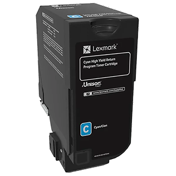Lexmark CS725 Cyan Return Program 12K Toner Cartridge (74C1HC0)