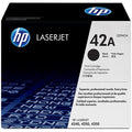 HP 42A 4240, 4250, 4350 Black 10K Toner Cartridge (Q5942A)