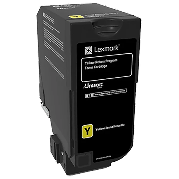 Lexmark CS/CX720, 725 Yellow Return Program 3K Toner Cartridge (74C10Y0)