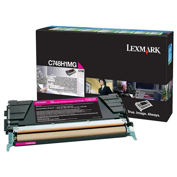 Lexmark C748 Magenta Return Program 10K Toner Cartridge (C748H1MG)