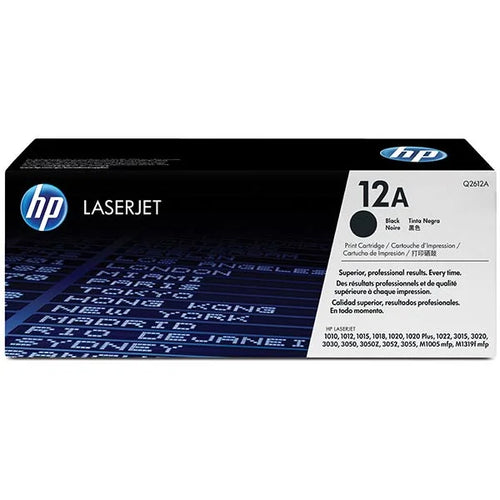 HP 12A M1012, 1018, 1020, 1022, 1319, 3015 +5 Black 2K Toner Cartridge (Q2612A)